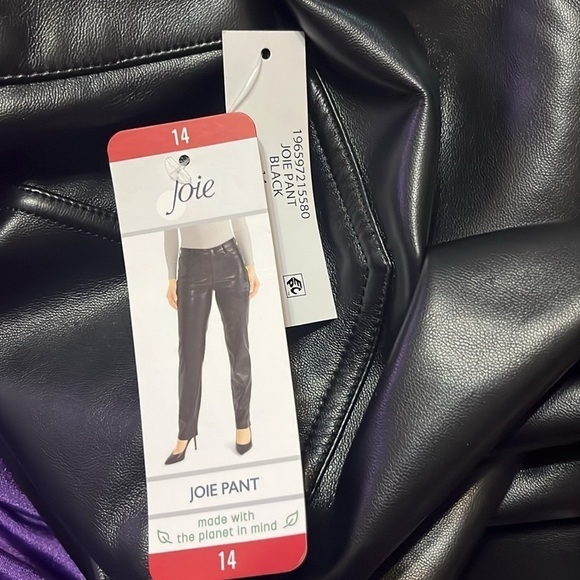 NWT joie pants faux leather  size 14 - Picture 4 of 4